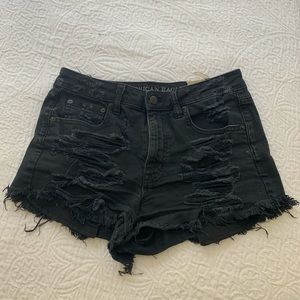 Black High Waisted Shorts